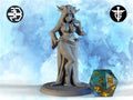 Dragon Mistress Miniature | Twin Goddess Miniatures | Tabletop RPG Miniature | Roleplaying 3D Printed Fantasy Mini - 3DPrintDen