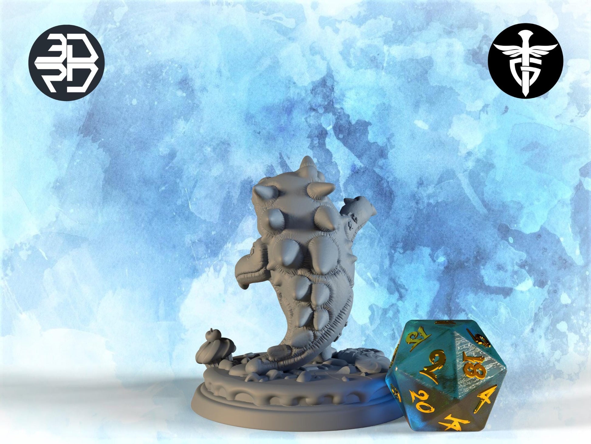 Monster Costume Miniature | Twin Goddess Miniatures | Tabletop RPG Miniature | Roleplaying 3D Printed Fantasy Mini - 3DPrintDen