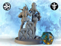 Vampire Couple Miniature | Twin Goddess Miniatures | Tabletop RPG Miniature | Roleplaying 3D Printed Fantasy Mini - 3DPrintDen