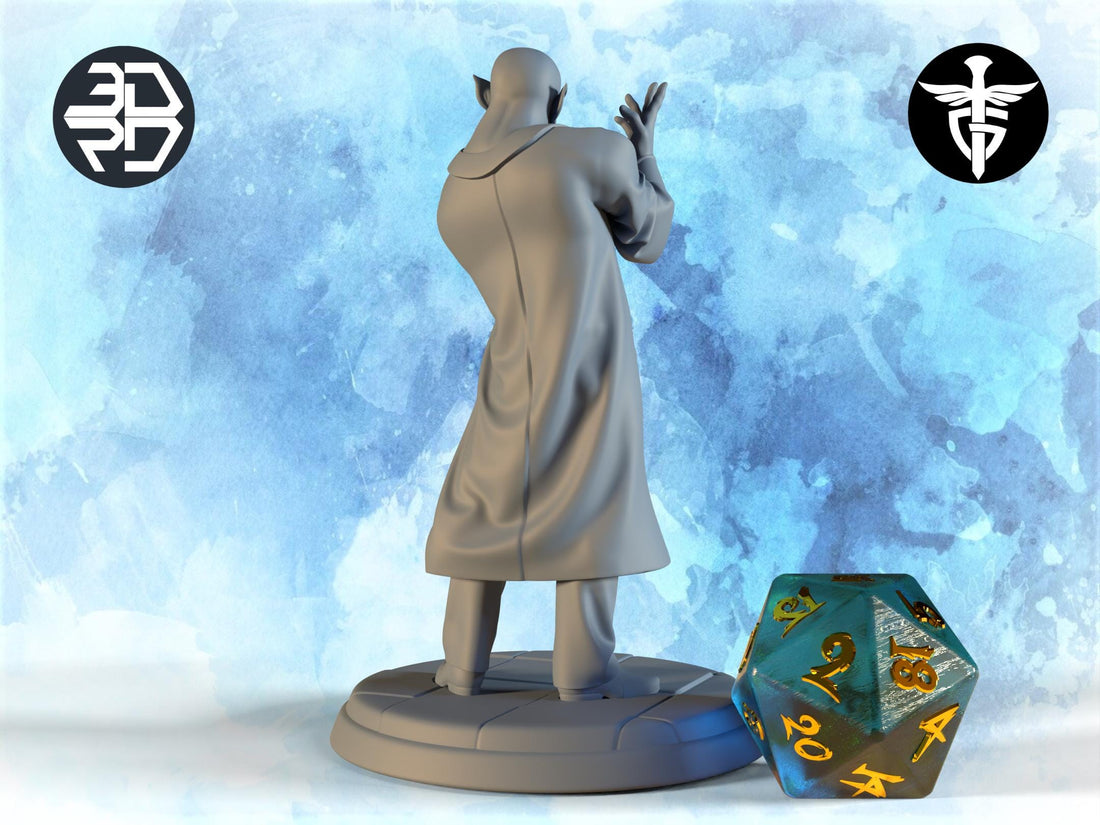 Orc Coroner Miniature | Twin Goddess Miniatures | Tabletop RPG Miniature | Roleplaying 3D Printed Fantasy Mini - 3DPrintDen