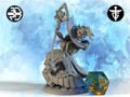 Female Necromancer Miniature | Twin Goddess Miniatures | Tabletop RPG Miniature | Roleplaying 3D Printed Fantasy Mini - 3DPrintDen