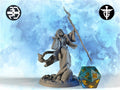 Female Necromancer Miniature | Twin Goddess Miniatures | Tabletop RPG Miniature | Roleplaying 3D Printed Fantasy Mini - 3DPrintDen
