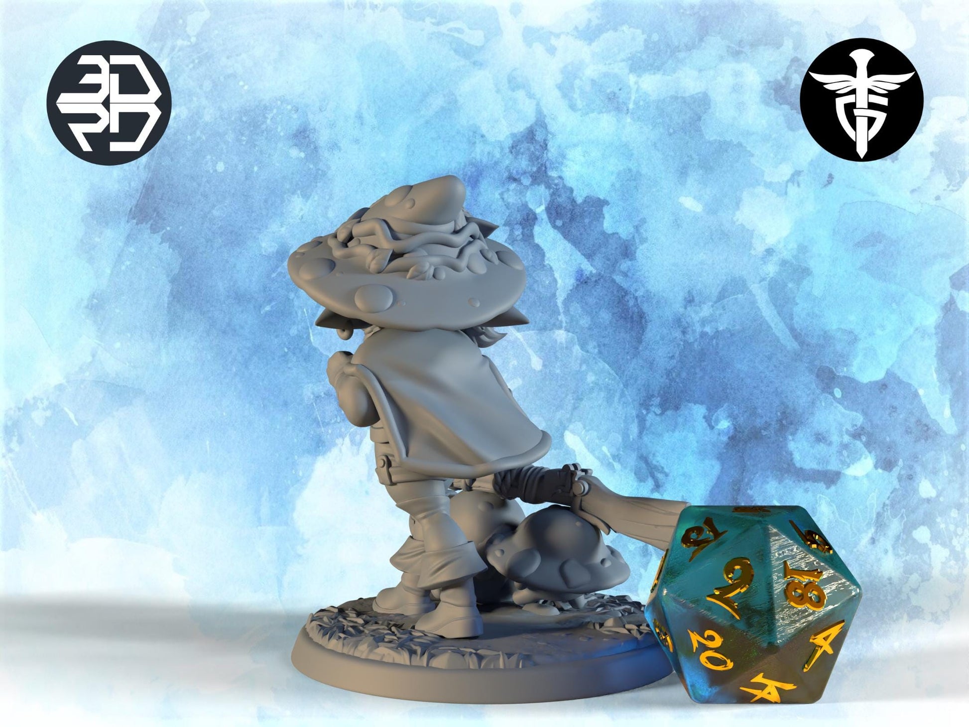 Female Goblin Ranger Miniature | Twin Goddess Miniatures | Tabletop RPG Miniature | Roleplaying 3D Printed Fantasy Mini - 3DPrintDen