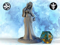 Female Necromancer Miniature, Umieranie | Twin Goddess Miniatures | Tabletop RPG Miniature | Roleplaying 3D Printed Fantasy Mini - 3DPrintDen