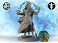 Sorcerer Miniature, Voltaire | Twin Goddess Miniatures | Tabletop RPG Miniature | Roleplaying 3D Printed Fantasy Mini - 3DPrintDen