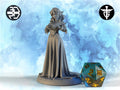 Female Drow Noble Miniature, Felynril | Twin Goddess Miniatures | Tabletop RPG Miniature | Roleplaying 3D Printed Fantasy Mini - 3DPrintDen
