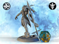 Female Goliath Warrior Miniature, Cynes | Twin Goddess Miniatures | Tabletop RPG Miniature | Roleplaying 3D Printed Fantasy Mini - 3DPrintDen