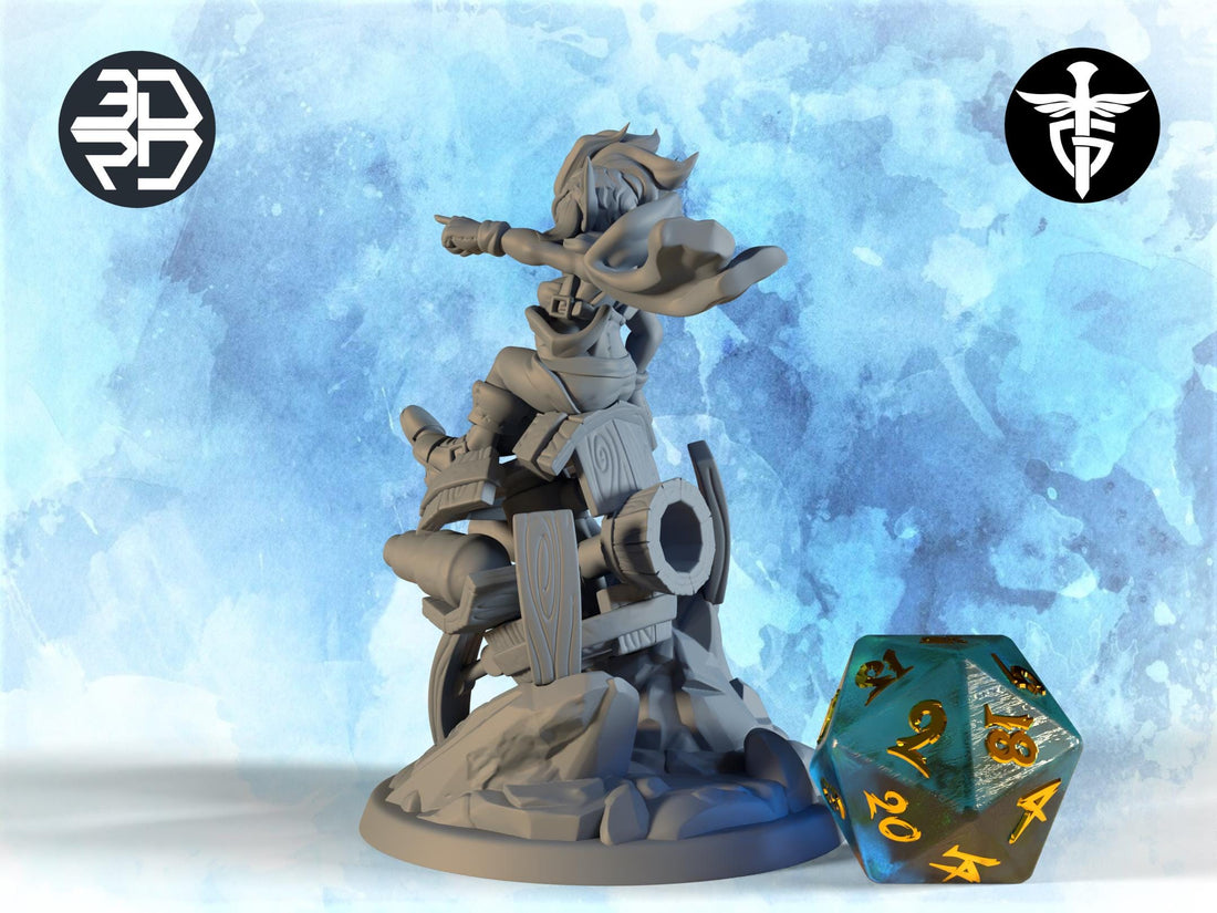 Goblin Artificer Miniature | Twin Goddess Miniatures | Tabletop RPG Miniature | Roleplaying 3D Printed Fantasy Mini - 3DPrintDen