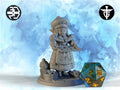 Female Christmas Elf Miniature, Mrs Gobbs | Twin Goddess Miniatures | Tabletop RPG Miniature | Roleplaying 3D Printed Fantasy Mini - 3DPrintDen