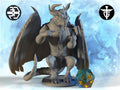 Dragon Professor Miniature | Twin Goddess Miniatures | Tabletop RPG Miniature | Roleplaying 3D Printed Fantasy Mini - 3DPrintDen