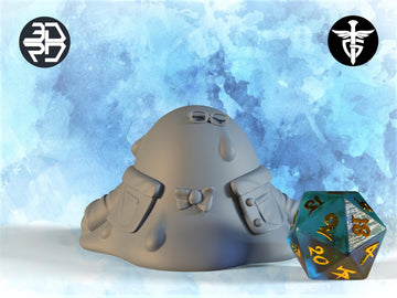 Slime Professor Miniature | Twin Goddess Miniatures | Tabletop RPG Miniature | Roleplaying 3D Printed Fantasy Mini - 3DPrintDen