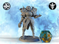 Female Cleric Reforged Miniature, Dahlia | Twin Goddess Miniatures | Tabletop RPG Miniature | Roleplaying 3D Printed Fantasy Mini - 3DPrintDen