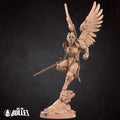 Female Aasimar Paladin Miniature | Tabletop RPG Miniature | Bite the Bullet | Roleplaying 3D Printed Fantasy Mini - 3DPrintDen