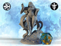 Female Sorceress Miniature, Victoria | Twin Goddess Miniatures | Tabletop RPG Miniature | Roleplaying 3D Printed Fantasy Mini - 3DPrintDen