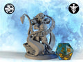 Tiefling Fortuneteller Miniature | Twin Goddess Miniatures | Tabletop RPG Miniature | Roleplaying 3D Printed Fantasy Mini - 3DPrintDen
