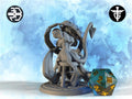 Tiefling Fortuneteller Miniature | Twin Goddess Miniatures | Tabletop RPG Miniature | Roleplaying 3D Printed Fantasy Mini - 3DPrintDen