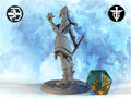 Female Cleric Miniature, Ebonheart | Twin Goddess Miniatures | Tabletop RPG Miniature | Roleplaying 3D Printed Fantasy Mini - 3DPrintDen