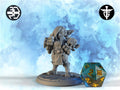 Female Goblin Mecha-Brawler Miniature, Kaja | Twin Goddess Miniatures | Tabletop RPG Miniature | Roleplaying 3D Printed Fantasy Mini - 3DPrintDen