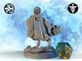 Female Traveller Miniature, Red Hood | Twin Goddess Miniatures | Tabletop RPG Miniature | Roleplaying 3D Printed Fantasy Mini - 3DPrintDen