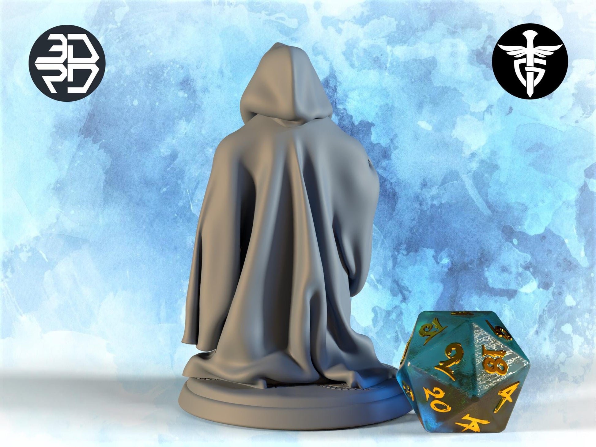 Shadow Money Wizard Gang Miniature | Twin Goddess Miniatures | Tabletop RPG Miniature | Roleplaying 3D Printed Fantasy Mini - 3DPrintDen