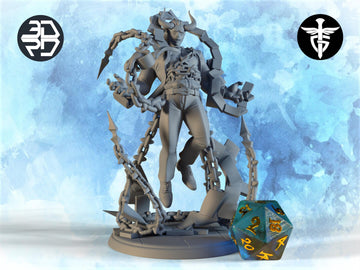 Office Devil Boss Miniature, Udoroth | Twin Goddess Miniatures | Tabletop RPG Miniature | Roleplaying 3D Printed Fantasy Mini - 3DPrintDen