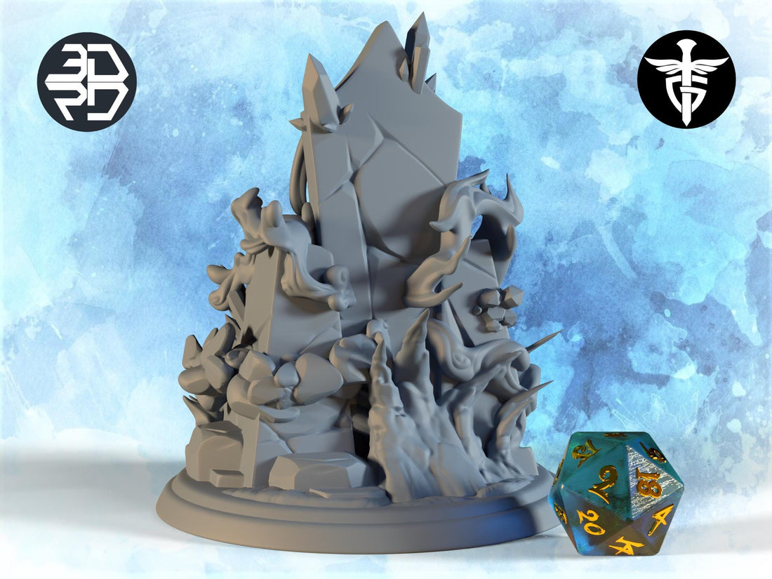 Genasi Queen Miniature | Twin Goddess Miniatures | Tabletop RPG Miniature | Roleplaying 3D Printed Fantasy Mini - 3DPrintDen