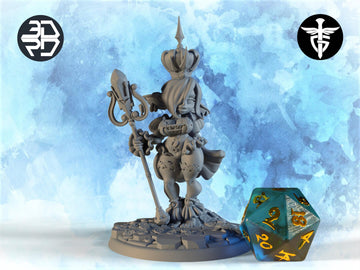 Goblin Queen Miniature | Twin Goddess Miniatures | Tabletop RPG Miniature | Roleplaying 3D Printed Fantasy Mini - 3DPrintDen
