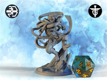 Rogue Miniature, Aizota | Twin Goddess Miniatures | Tabletop RPG Miniature | Roleplaying 3D Printed Fantasy Mini - 3DPrintDen