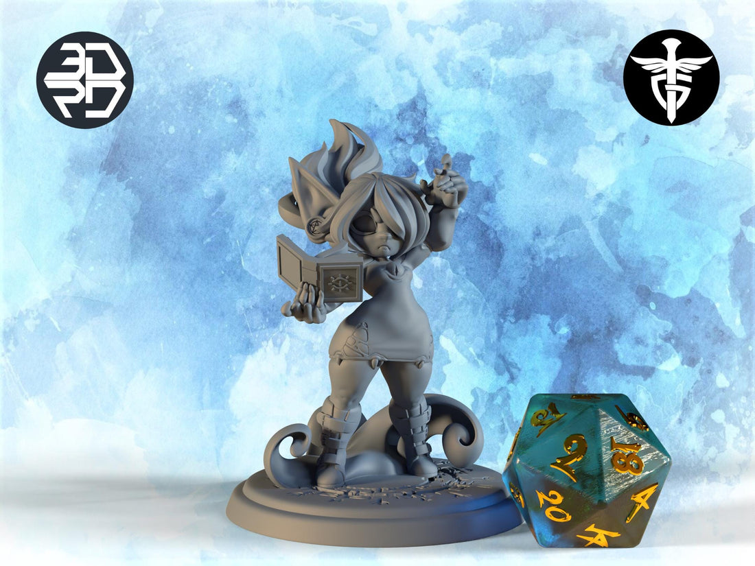 Mimic Dress Goblin Miniature, Bitter Candy | Twin Goddess Miniatures | Tabletop RPG Miniature | Roleplaying 3D Printed Fantasy Mini - 3DPrintDen