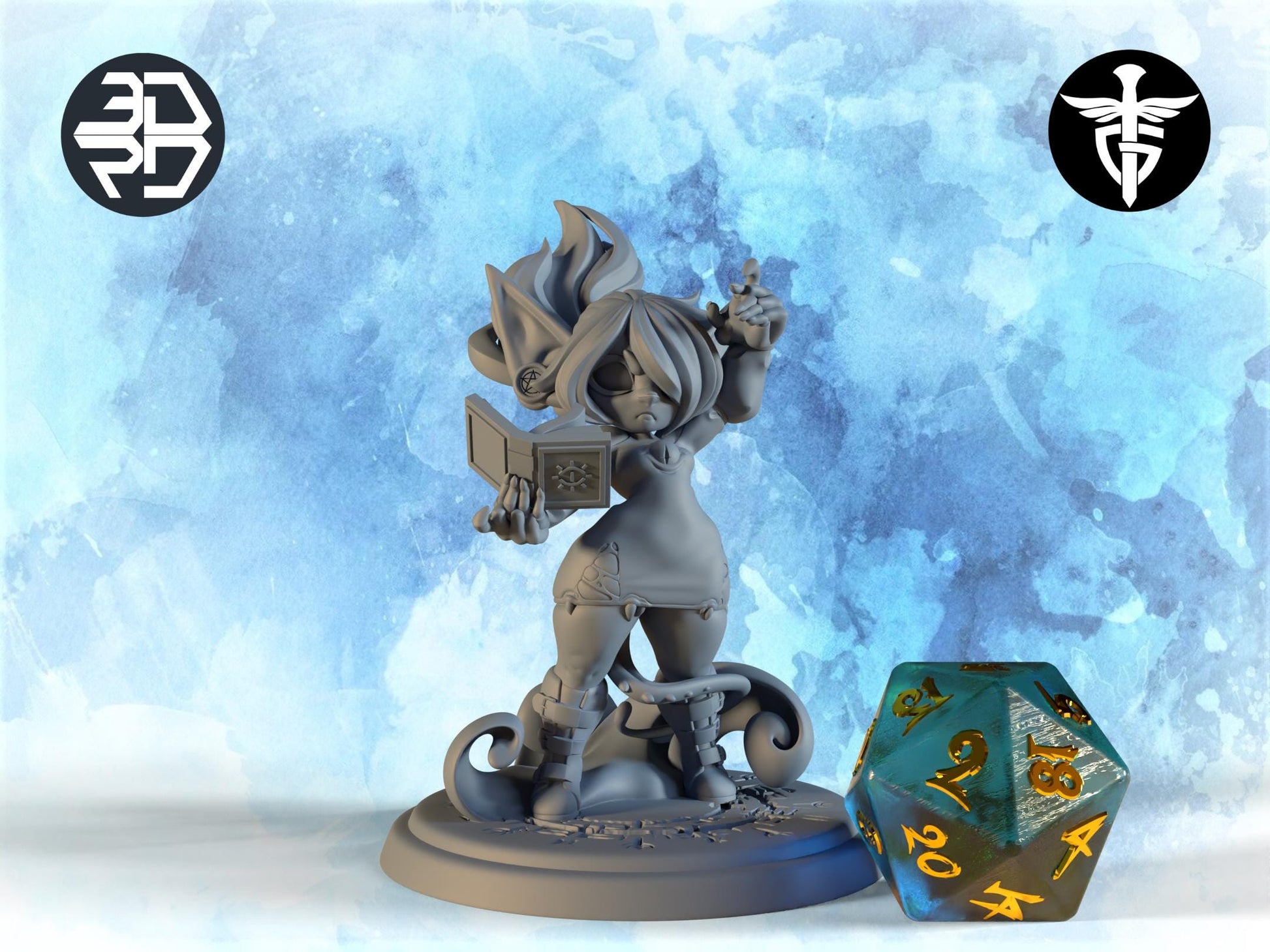 Mimic Dress Goblin Miniature, Bitter Candy | Twin Goddess Miniatures | Tabletop RPG Miniature | Roleplaying 3D Printed Fantasy Mini - 3DPrintDen