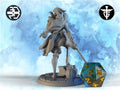 Female Pirate Miniature, Mariellda | Twin Goddess Miniatures | Tabletop RPG Miniature | Roleplaying 3D Printed Fantasy Mini - 3DPrintDen