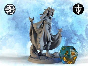 Goddess of Infatuation Miniature, Atolie | Twin Goddess Miniatures | Tabletop RPG Miniature | Roleplaying 3D Printed Fantasy Mini - 3DPrintDen