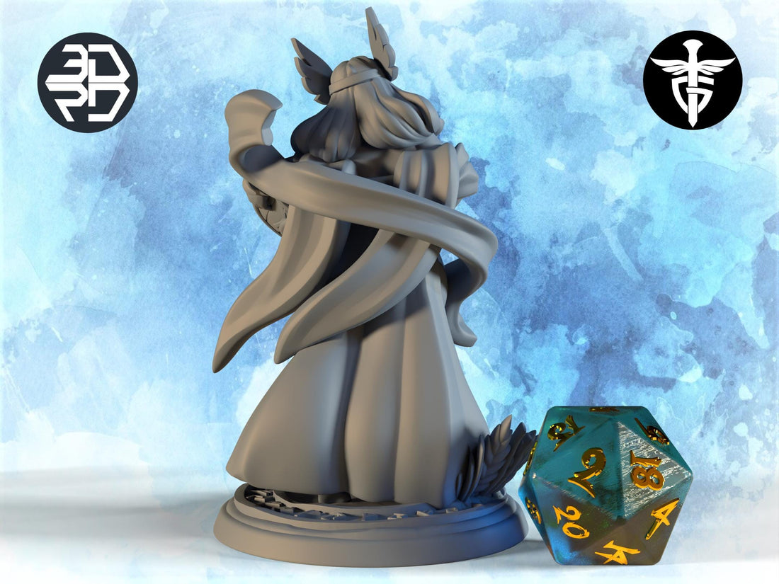 Harvest Goddess Miniature, Vanir | Twin Goddess Miniatures | Tabletop RPG Miniature | Roleplaying 3D Printed Fantasy Mini - 3DPrintDen