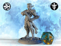 Elven Fighter Miniature, Marshall | Twin Goddess Miniatures | Tabletop RPG Miniature | Roleplaying 3D Printed Fantasy Mini - 3DPrintDen