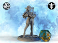 Female Elven Paladin Miniature, Melrissa | Twin Goddess Miniatures | Tabletop RPG Miniature | Roleplaying 3D Printed Fantasy Mini - 3DPrintDen