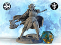 Female Defender Miniature, Nora | Twin Goddess Miniatures | Tabletop RPG Miniature | Roleplaying 3D Printed Fantasy Mini - 3DPrintDen