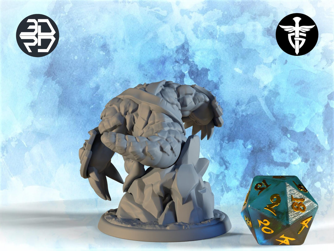 Pangolin Fighter Miniature, Pardoon | Twin Goddess Miniatures | Tabletop RPG Miniature | Roleplaying 3D Printed Fantasy Mini - 3DPrintDen