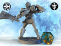 Gelatinous Cube Hunter Miniature | Twin Goddess Miniatures | Tabletop RPG Miniature | Roleplaying 3D Printed Fantasy Mini - 3DPrintDen