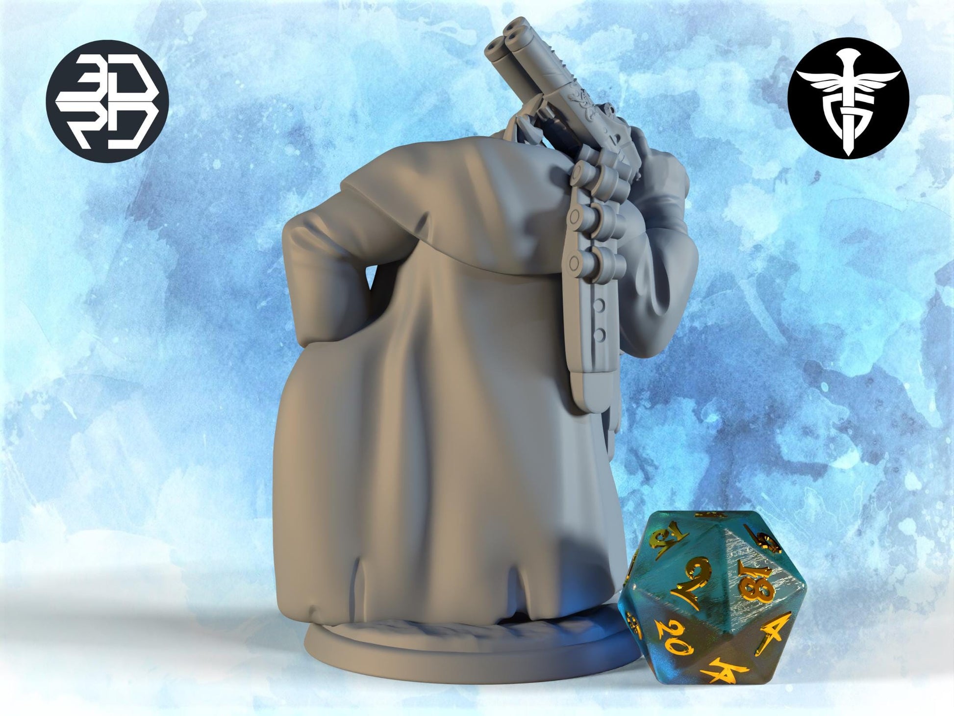 Gnoll Bandit Miniature, Escarn | Twin Goddess Miniatures | Tabletop RPG Miniature | Roleplaying 3D Printed Fantasy Mini - 3DPrintDen