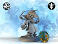 Goblin Sorceress Miniature, Frostflaire | Twin Goddess Miniatures | Tabletop RPG Miniature | Roleplaying 3D Printed Fantasy Mini - 3DPrintDen