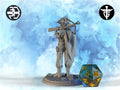 Female Ranger Miniature, Lucy | Twin Goddess Miniatures | Tabletop RPG Miniature | Roleplaying 3D Printed Fantasy Mini - 3DPrintDen