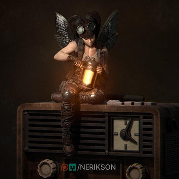 Tinkerer Fairy Miniature | Tabletop RPG Miniature | Nerikson | Roleplaying 3D Printed Fantasy Mini - 3DPrintDen