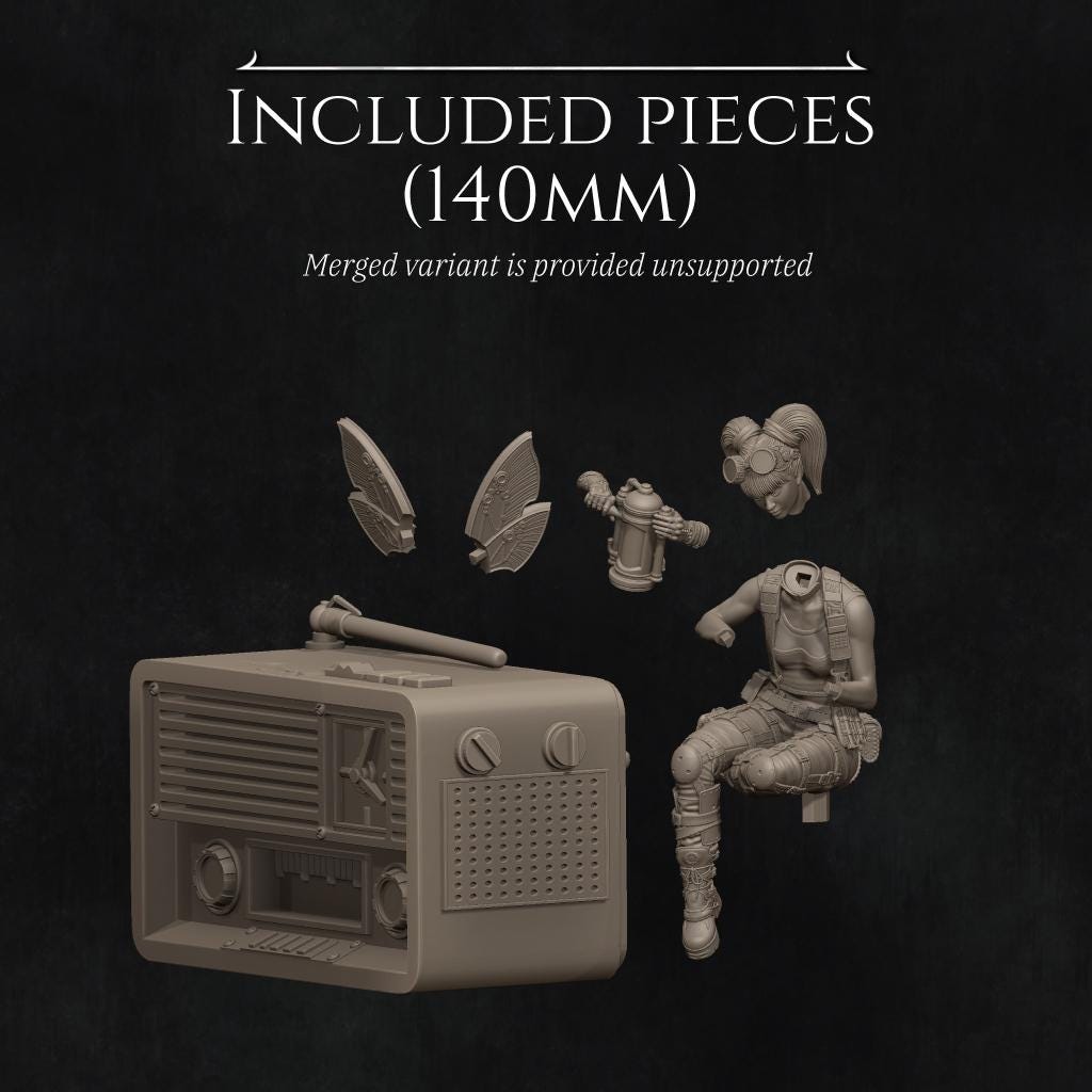 Tinkerer Fairy Miniature | Tabletop RPG Miniature | Nerikson | Roleplaying 3D Printed Fantasy Mini - 3DPrintDen