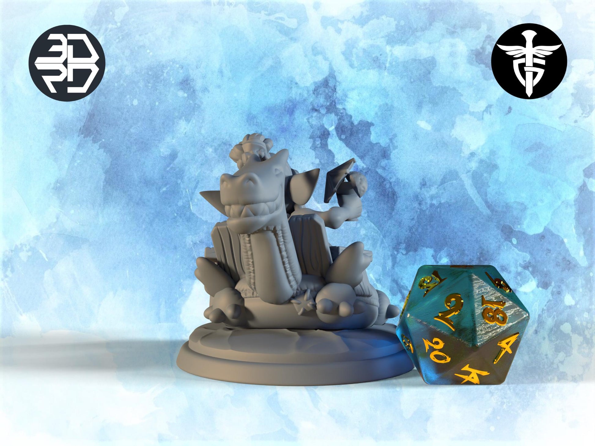 Female Goblin Beachgoer Miniature | Twin Goddess Miniatures | Tabletop RPG Miniature | Roleplaying 3D Printed Fantasy Mini - 3DPrintDen