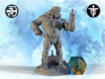 Furbolg Beachgoer Miniature | Twin Goddess Miniatures | Tabletop RPG Miniature | Roleplaying 3D Printed Fantasy Mini - 3DPrintDen