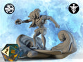 Surfer Miniature | Twin Goddess Miniatures | Tabletop RPG Miniature | Roleplaying 3D Printed Fantasy Mini - 3DPrintDen