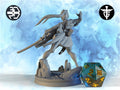 Female Wizard Miniature | Twin Goddess Miniatures | Tabletop RPG Miniature | Roleplaying 3D Printed Fantasy Mini - 3DPrintDen
