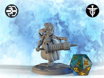Goblin Nurse Miniature, Needles | Twin Goddess Miniatures | Tabletop RPG Miniature | Roleplaying 3D Printed Fantasy Mini - 3DPrintDen