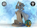 Female Elf Pirate Miniature, Starlina | Twin Goddess Miniatures | Tabletop RPG Miniature | Roleplaying 3D Printed Fantasy Mini - 3DPrintDen
