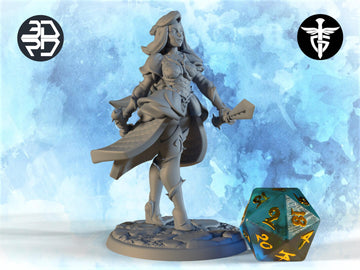 Female Blood Thorn Ranger Miniature | Twin Goddess Miniatures | Tabletop RPG Miniature | Roleplaying 3D Printed Fantasy Mini - 3DPrintDen